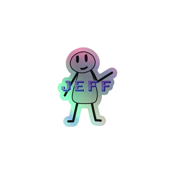 Jeff Holographic Sticker product image (1)