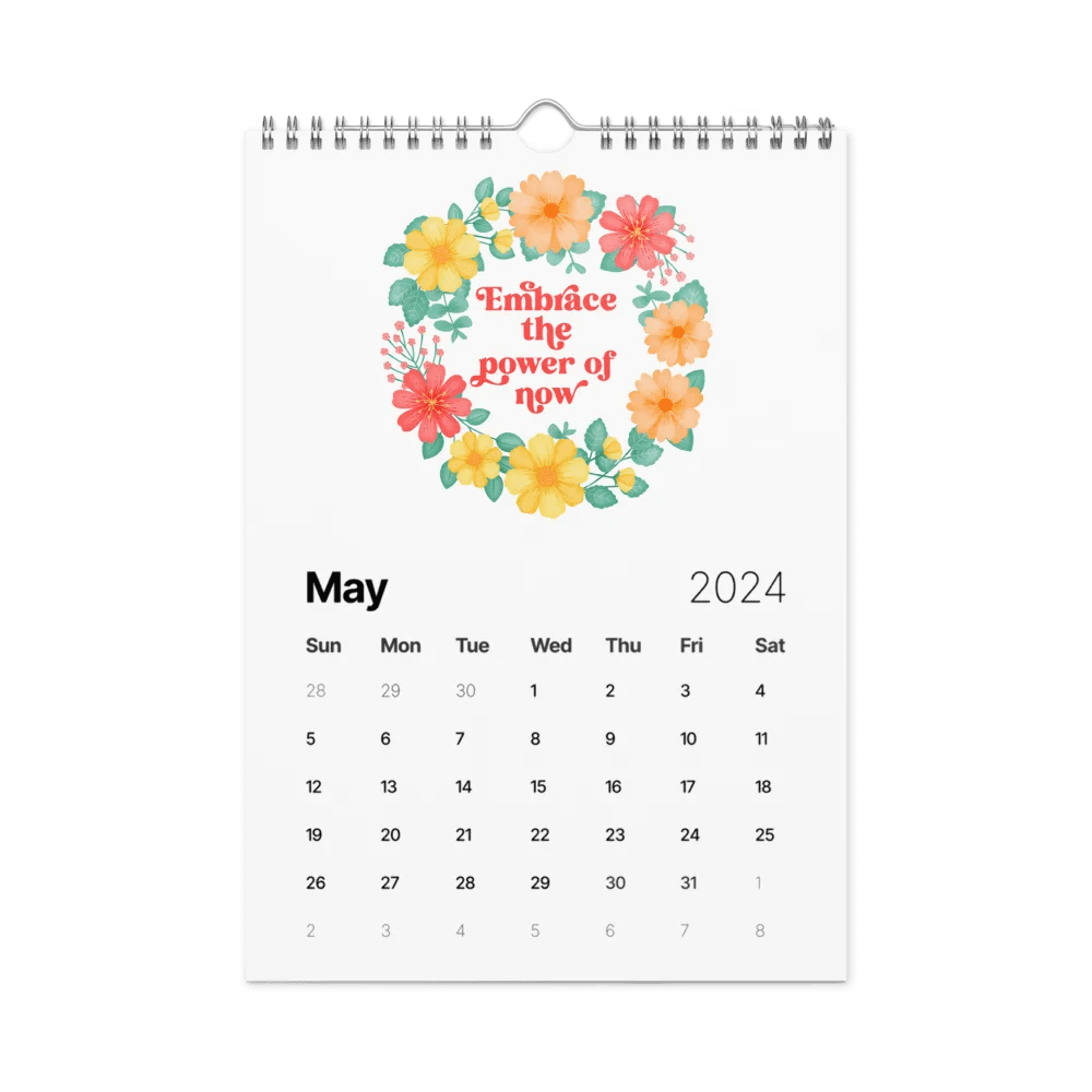 Vibrant Floral Motivational Quotes Calendar product image (9)