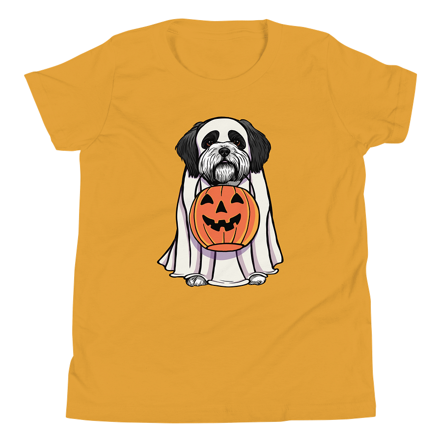 Halloween Shih Tzu(Black & White) Youth T-Shirt product image (5)