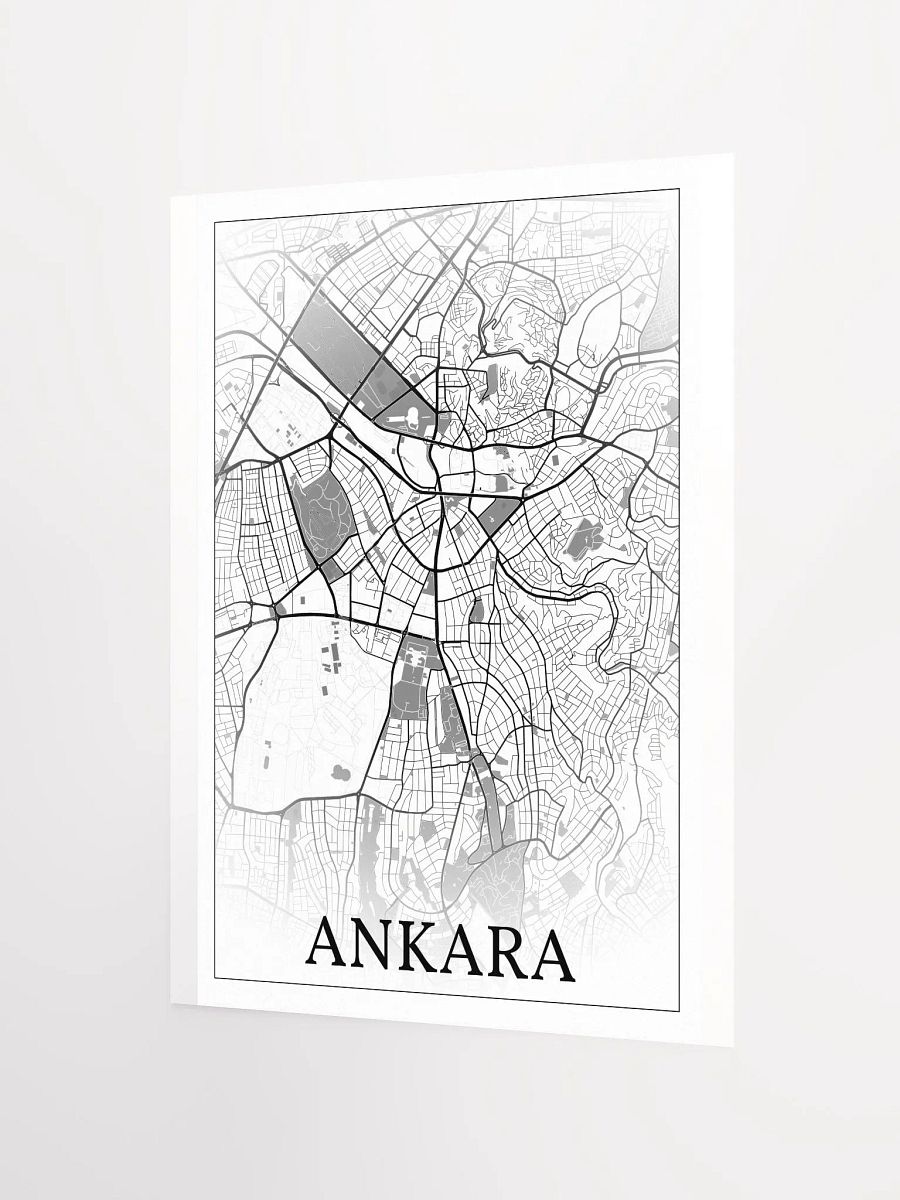Ankara, Türkiye, city map print product image (10)