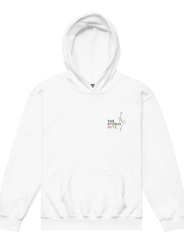 Youth Hoodie | White with Main Studio Logo on Front product image (1)