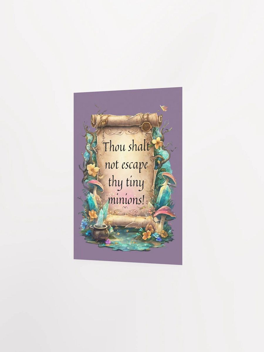 Funny Mom Wall Art – “Thou Shalt Not Escape Thy Tiny Minions!” product image (22)