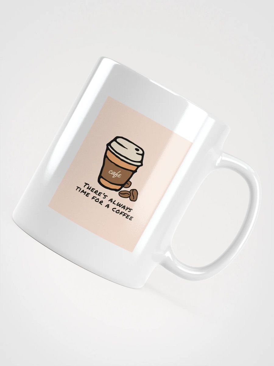 Café Time Illustration White Glossy Mug product image (12)