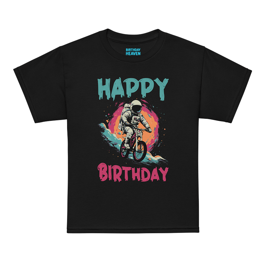Happy Birthday (Astronaut on a Bike) T-Shirt For Kids product image (11)