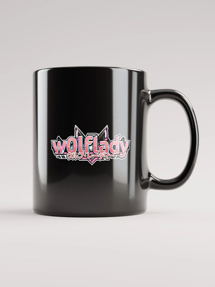 Crying Wolfie Black Glossy Mug product image (2)