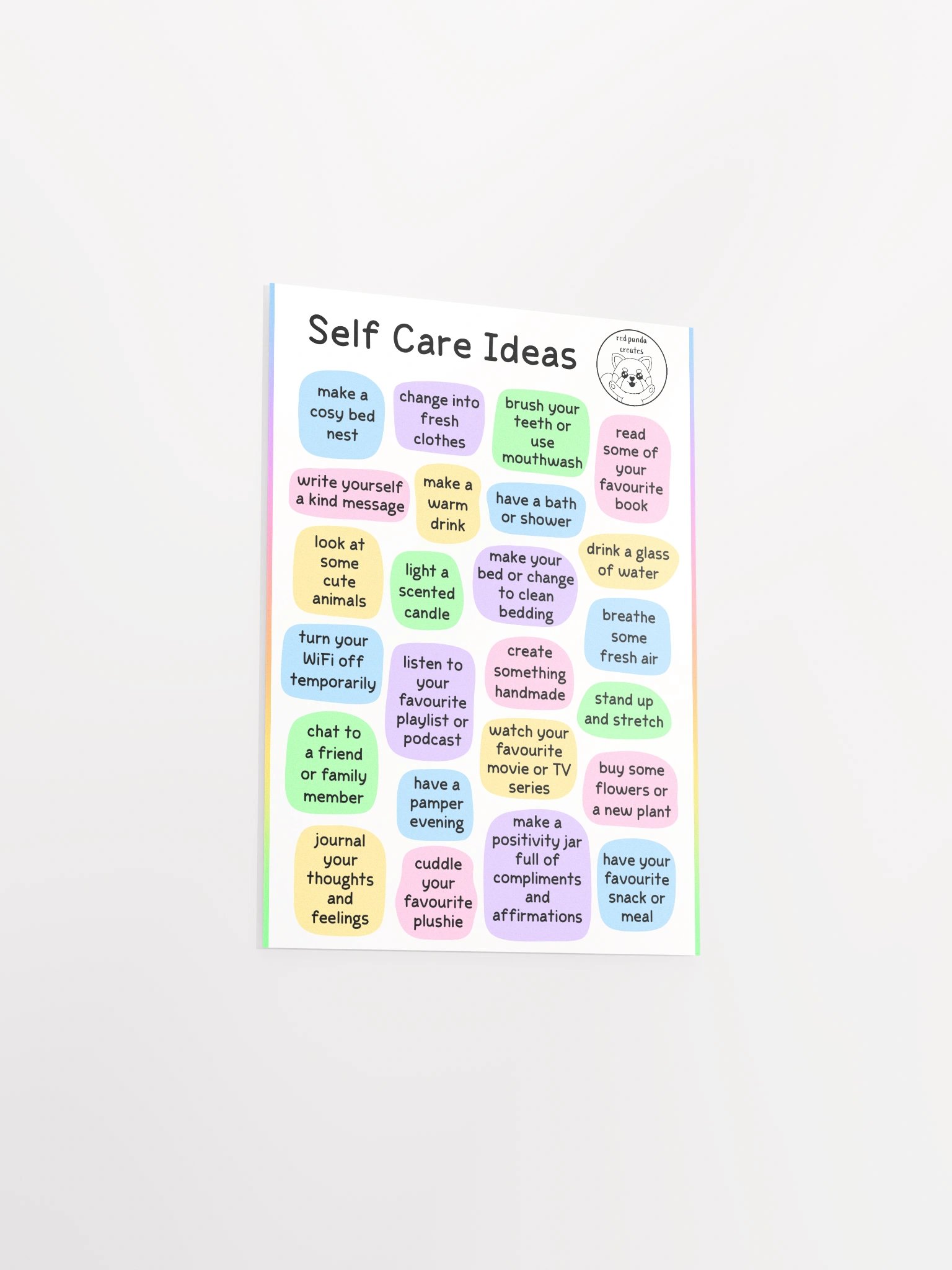 Self-Care Ideas Poster product image (3)
