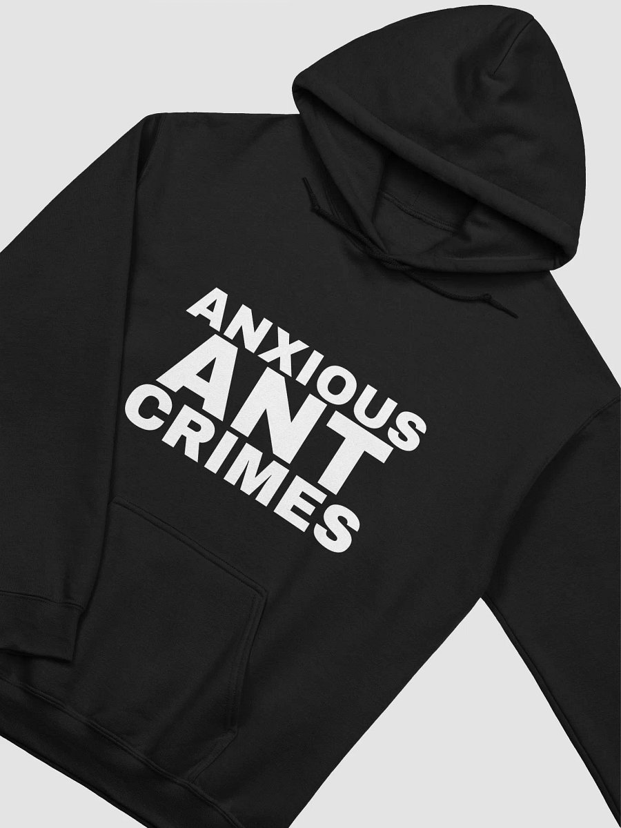 Anxious Ant Crimes White Text Hoodie product image (2)
