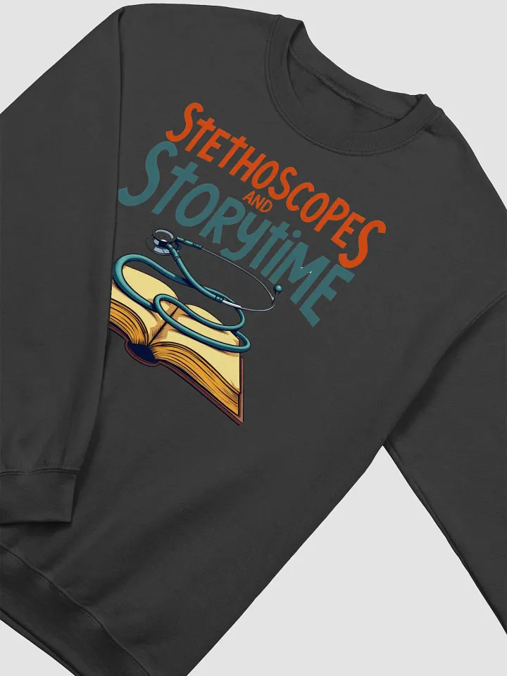 Stethoscope,book, and Storytime Crewneck product image (17)