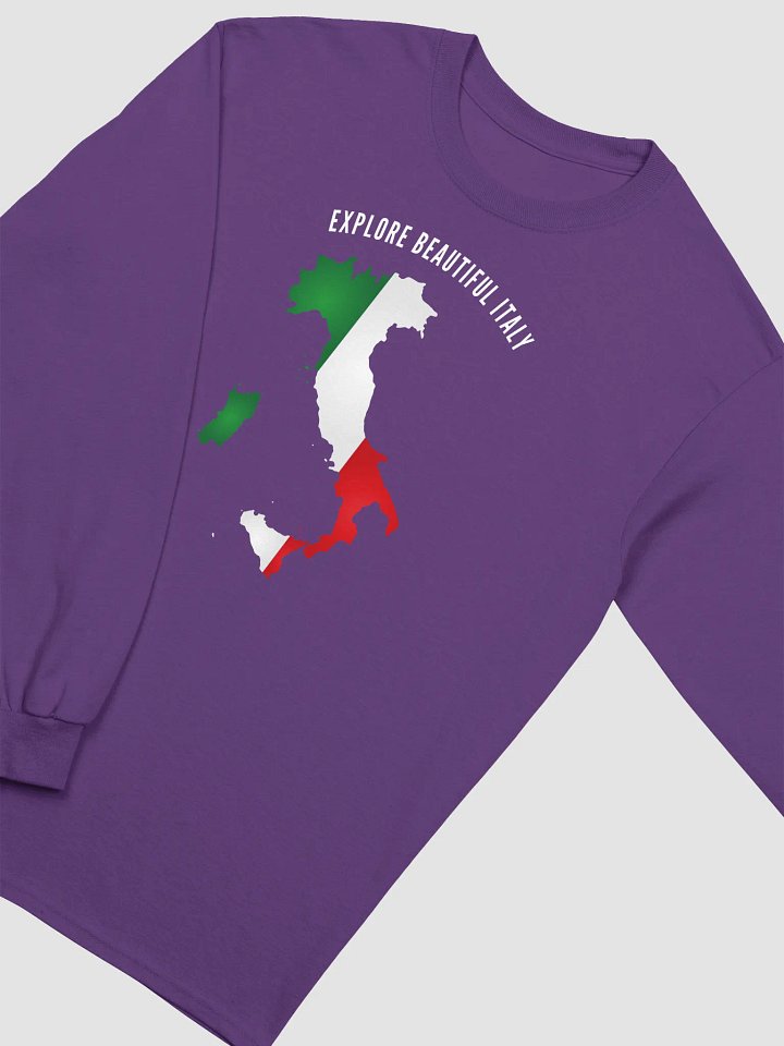 Italian Flag Map Long Sleeve Tee product image (21)