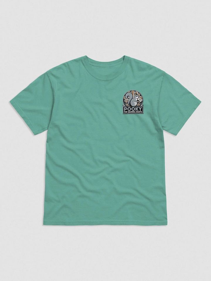 Embroidered Super Soft Traditional Fit Tee: Pooky For Squirrel Rights Arch product image (1)