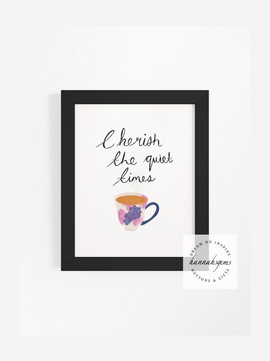 Quiet Times Floral Cup Print product image (10)