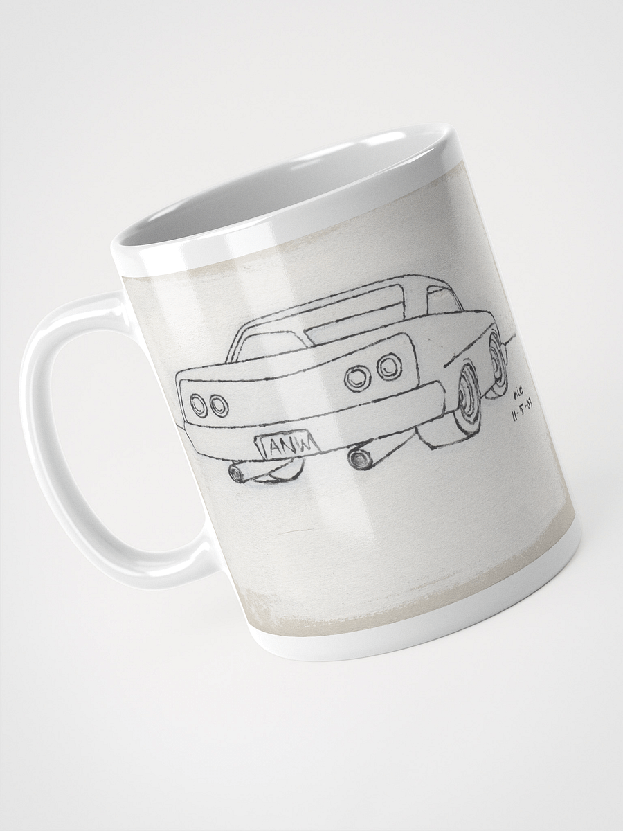 White Cars 1 & 2 on White Glossy Mug product image (3)