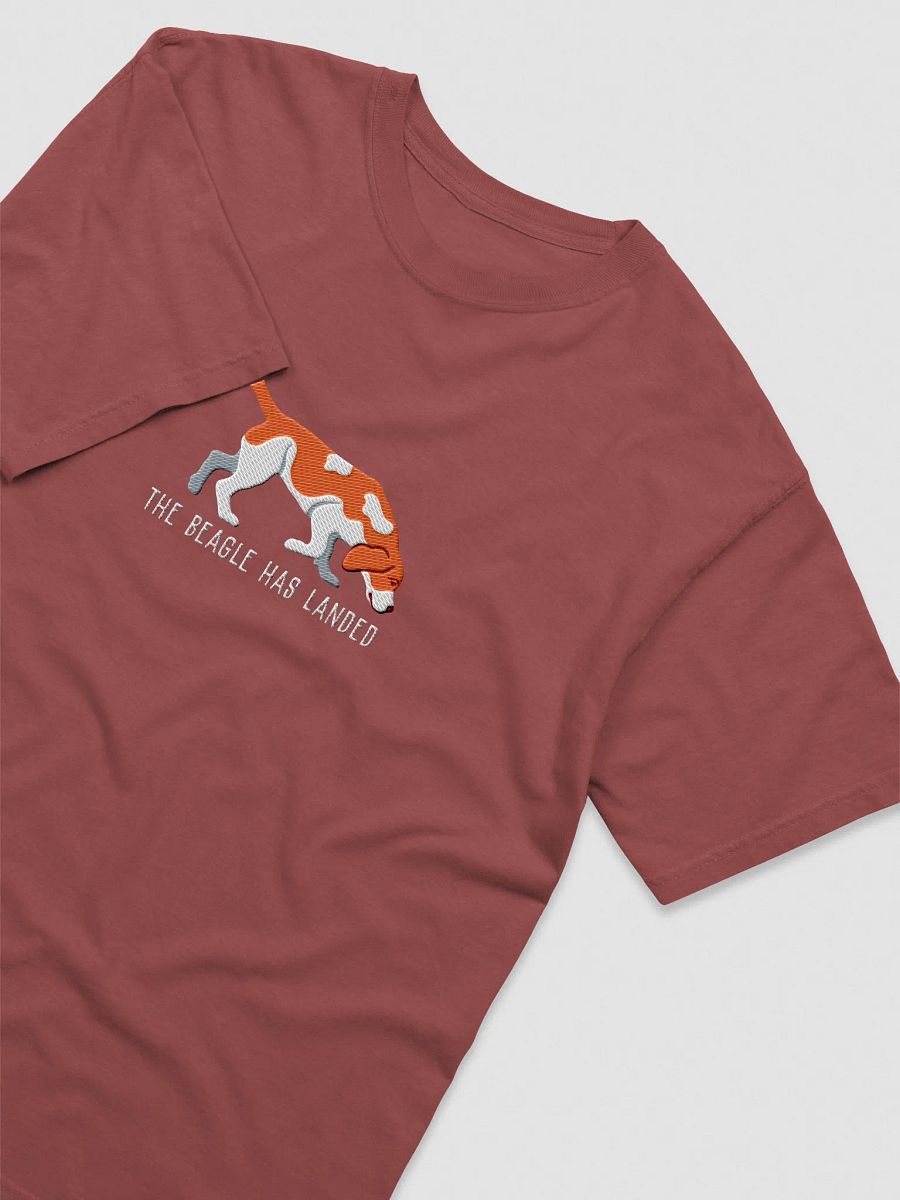 The Beagle Has Landed T-Shirt(Embroidered) of a Beagle(Red) product image (27)