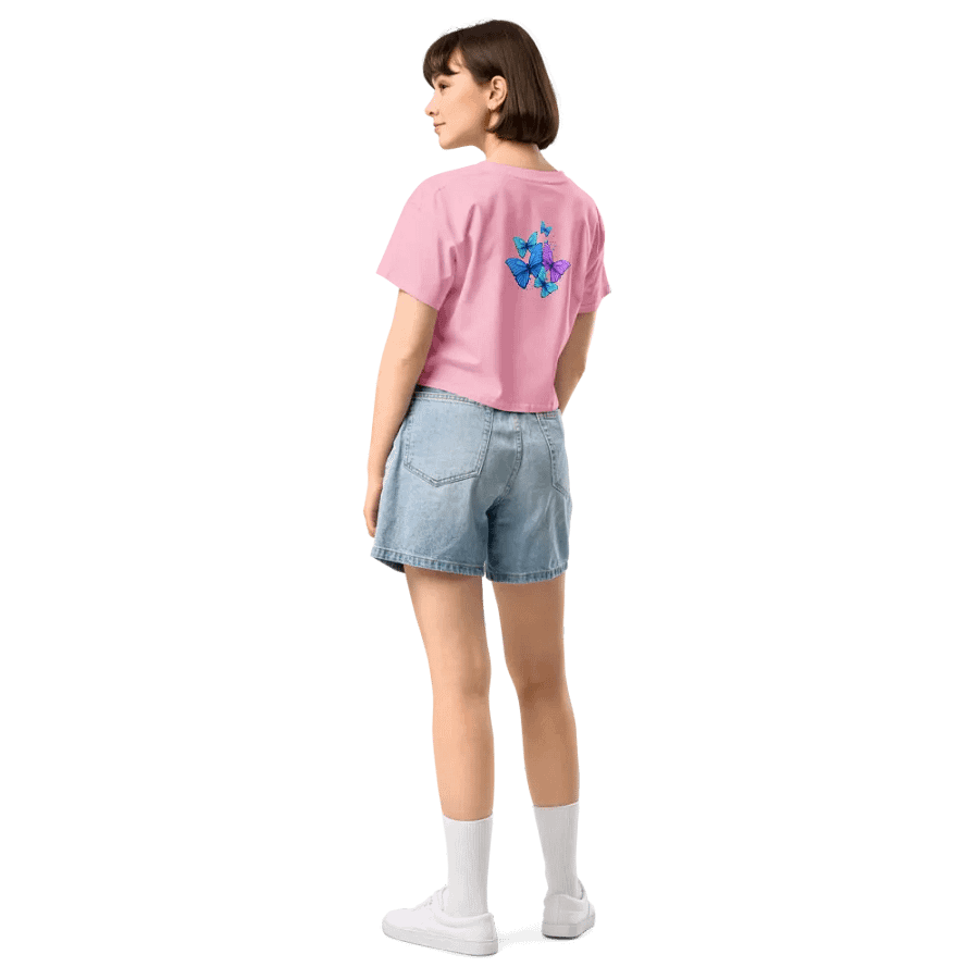 Butterfly: Womens crop t-shirt product image (8)