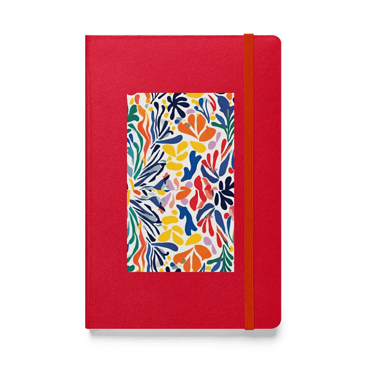 Vibrant Leafy matisse Hardcover Journal Lily Circuitry Hardcover Journal for arty mom or lady son daughter product image (1)