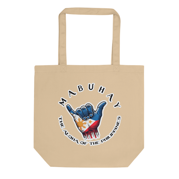 MABUHAY THE ALOHA OF THE PHILIPPINES TOTE: VERSATILE USE, ORGANIC TOTE BAG, PHILIPPINES SHAKA LOGO product image (2)