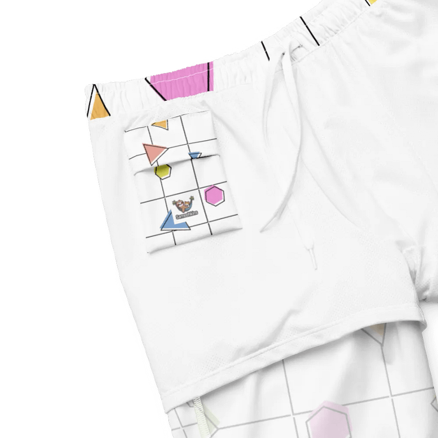 Geometric Splash All-Over Print Swim Trunks product image (6)