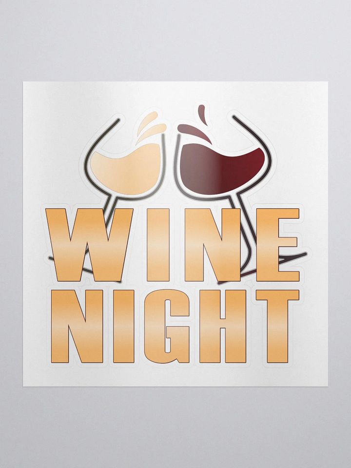 Wine Night Sticker product image (1)