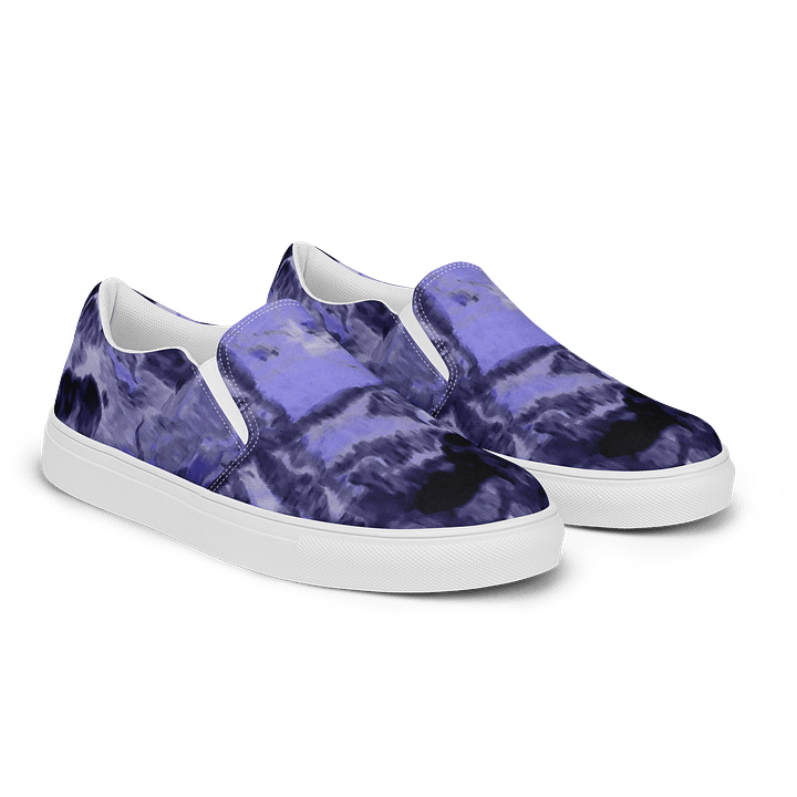 Purple Fluid Art Canvas Shoes product image (2)