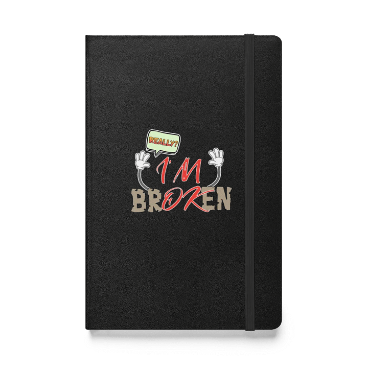Im Broken Im Ok Playful Distress Hardcover Notebook product image (1)