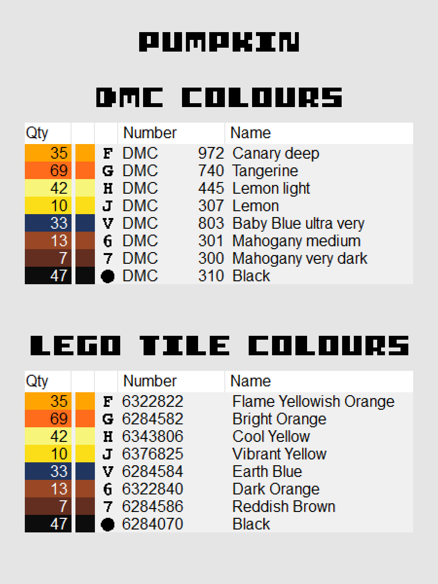 Pumpkin Pixel Art product image (4)
