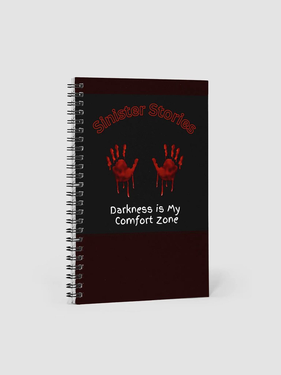 "Darkness Is My Comfort Zone" Sinister Spiral Journal product image (1)