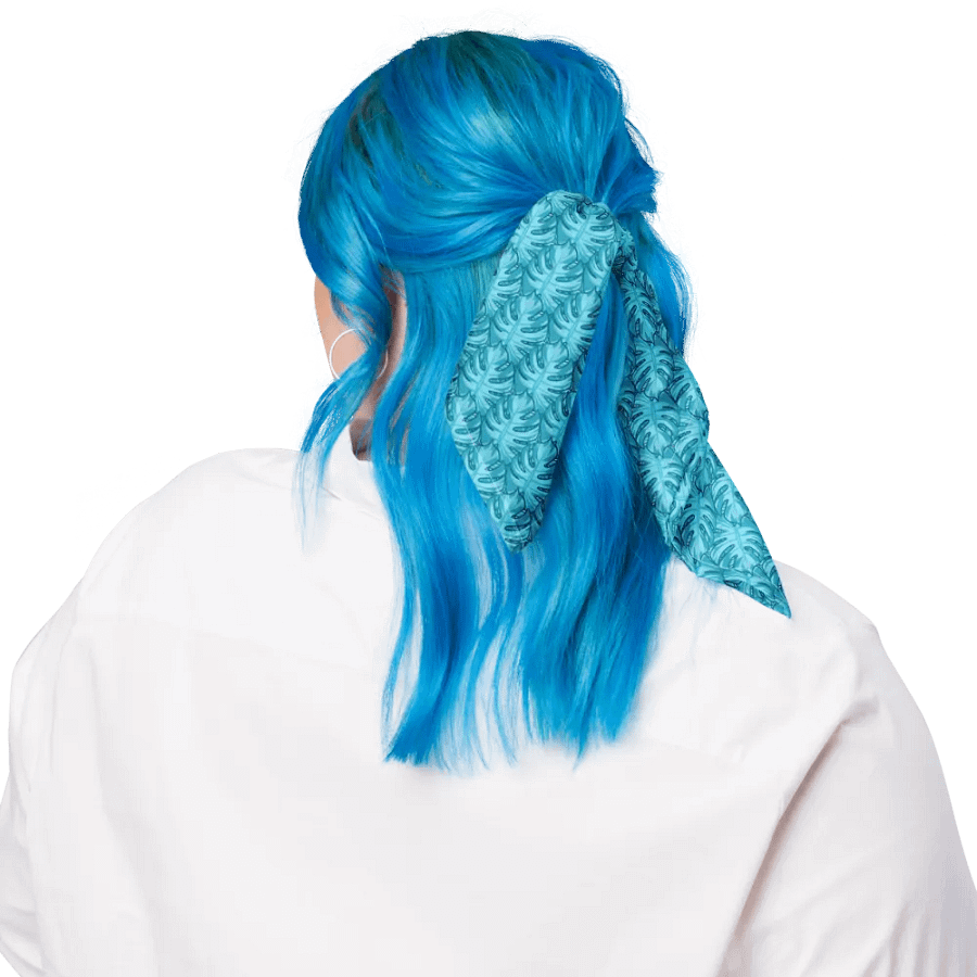 Blue Monstera Bandana product image (2)