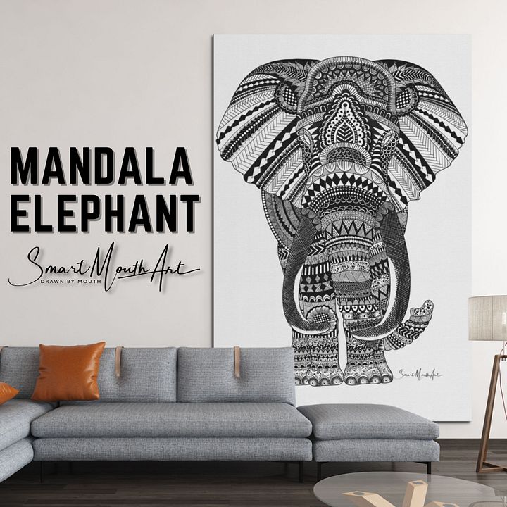 Large Elephant Print on Canvas product image (1)