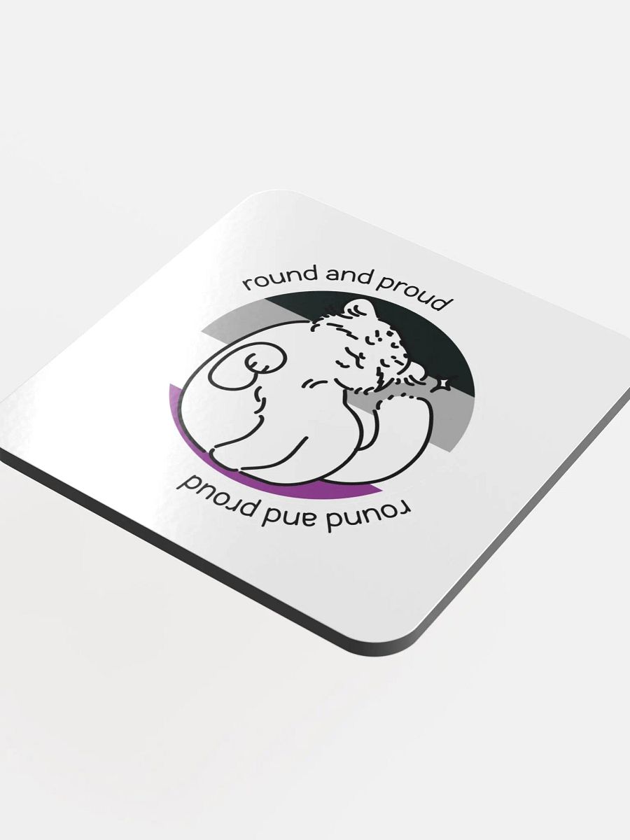 Round and Proud Asexual Version - Coaster product image (4)