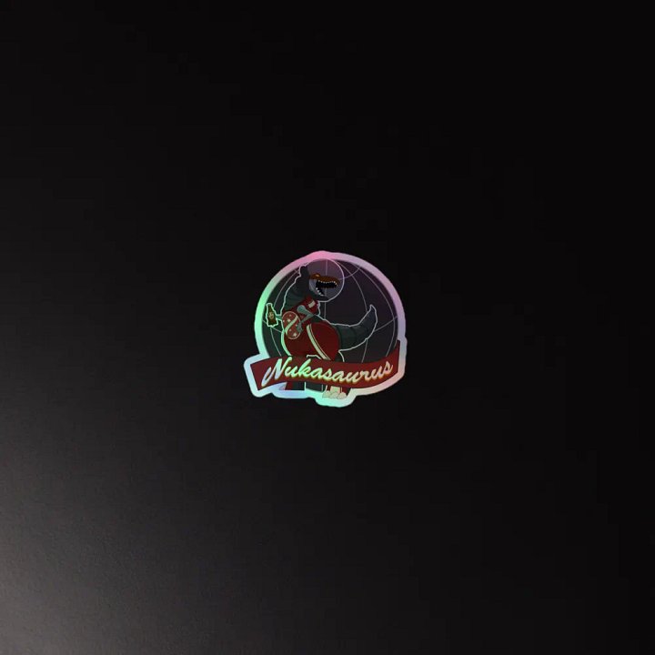 Nukasaurus Vinyl Holographic Sticker product image (4)