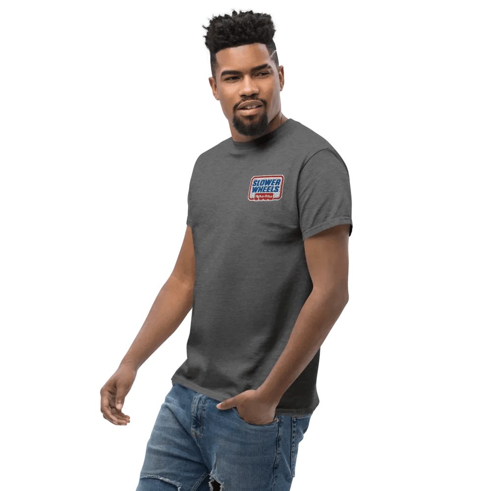 SLOWER WHEELS, HIGHER PRICE UNISEX EMBROIDERED HEAVY TEE product image (10)