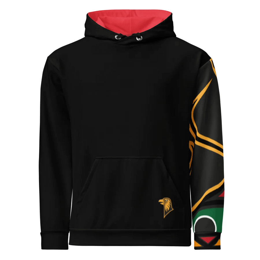 Black Big Sleeve Hoodie - Red Hood product image (1)