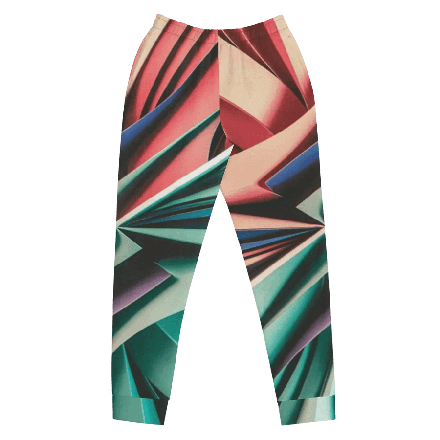 Abstract Geometric Women's Joggers in Vibrant Colors (XS-3XL) product image (10)