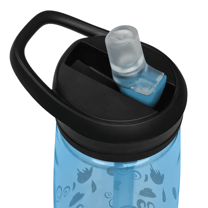 Learning to Breathe Fire 22 oz Straw Bottle Blue product image (2)