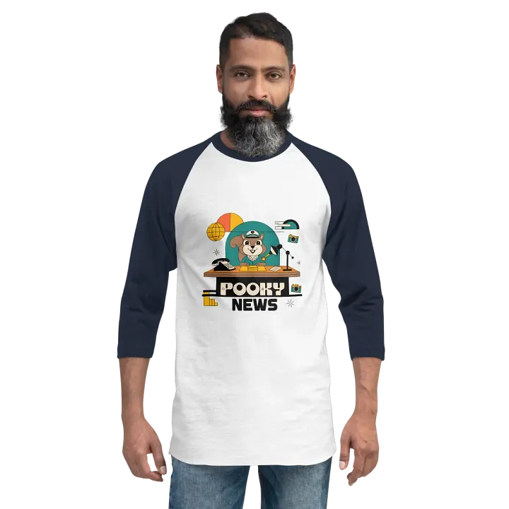 Pooky News ¾ Sleeve Raglan Tee product image (2)