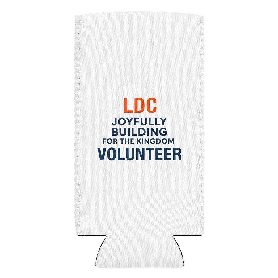 LDC Volunteer Can Cooler – Joyfully Building for the Kingdom product image (3)