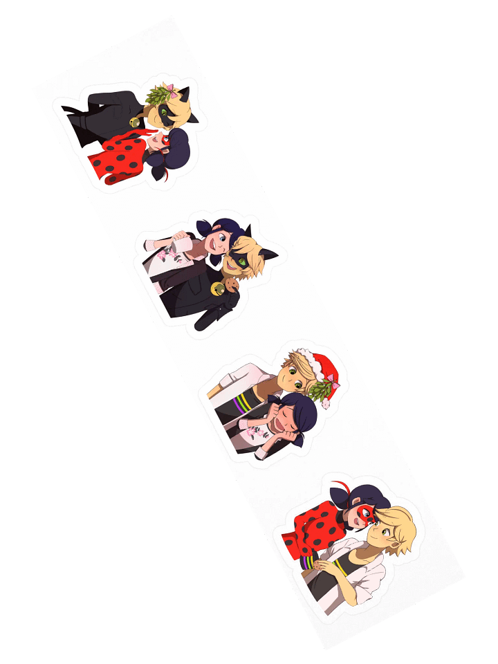 Miraculous Love Square Sticker Bundle! product image (2)
