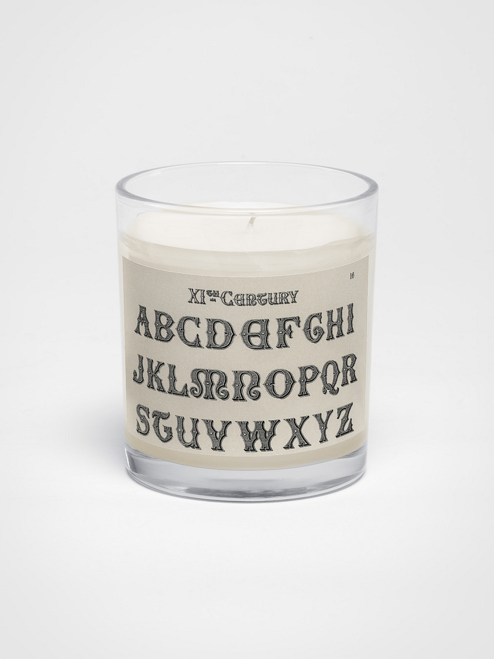XIth Century Alphabet. Soy Wax Candle product image (1)