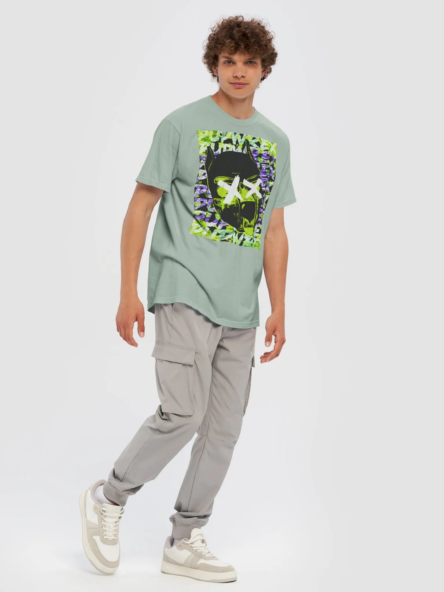 PupWrex - Killer Pup Green - Dyed Heavyweight T-Shirt product image (7)