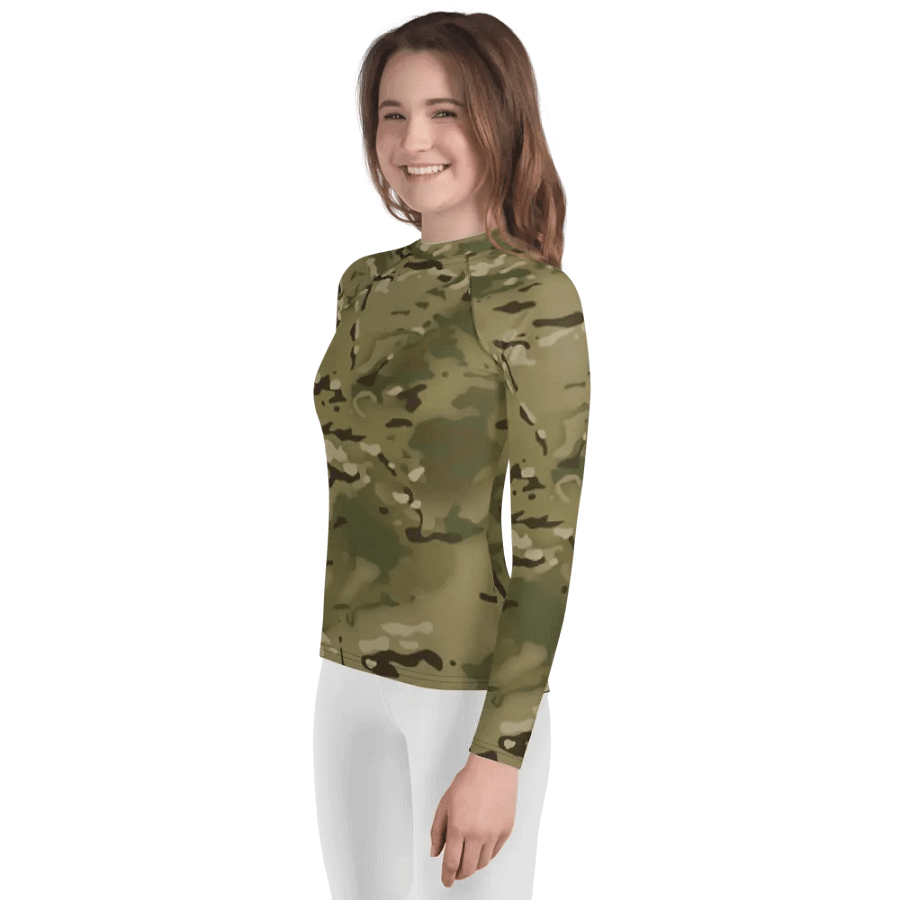 Faithful Camo: Youth Rash Guard - Multicam product image (4)