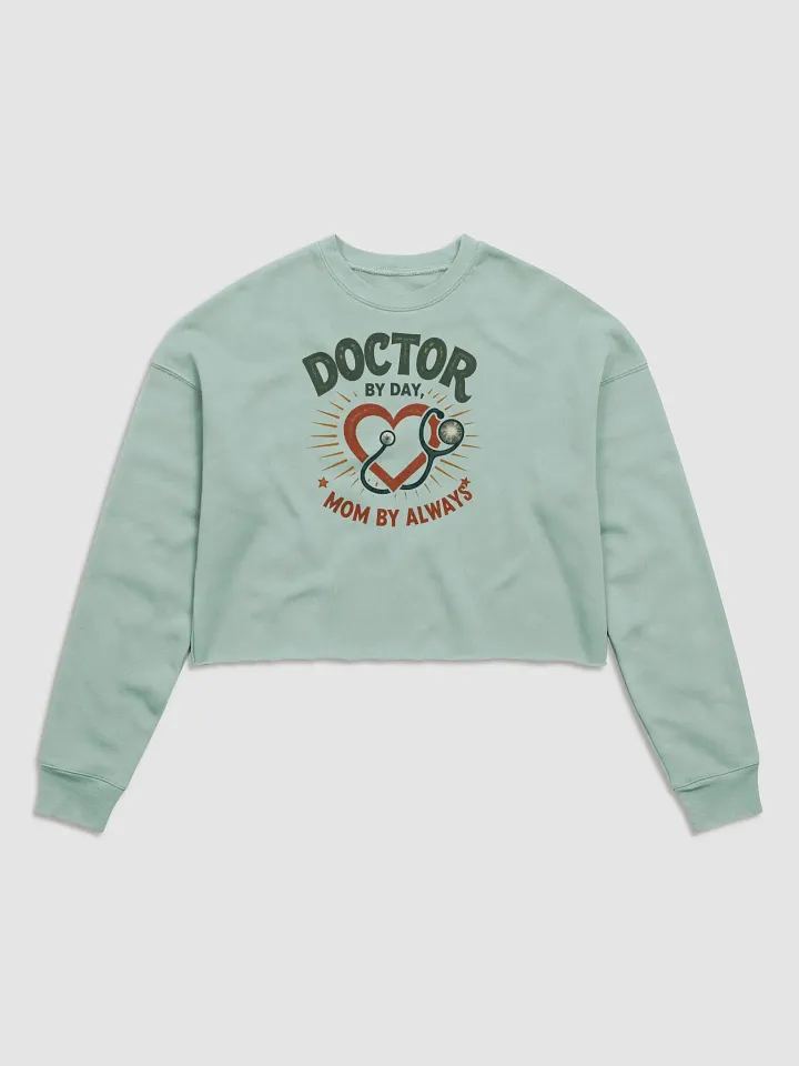 Doctor by day, Mom by Always Fleece Crop Sweatshirt product image (2)