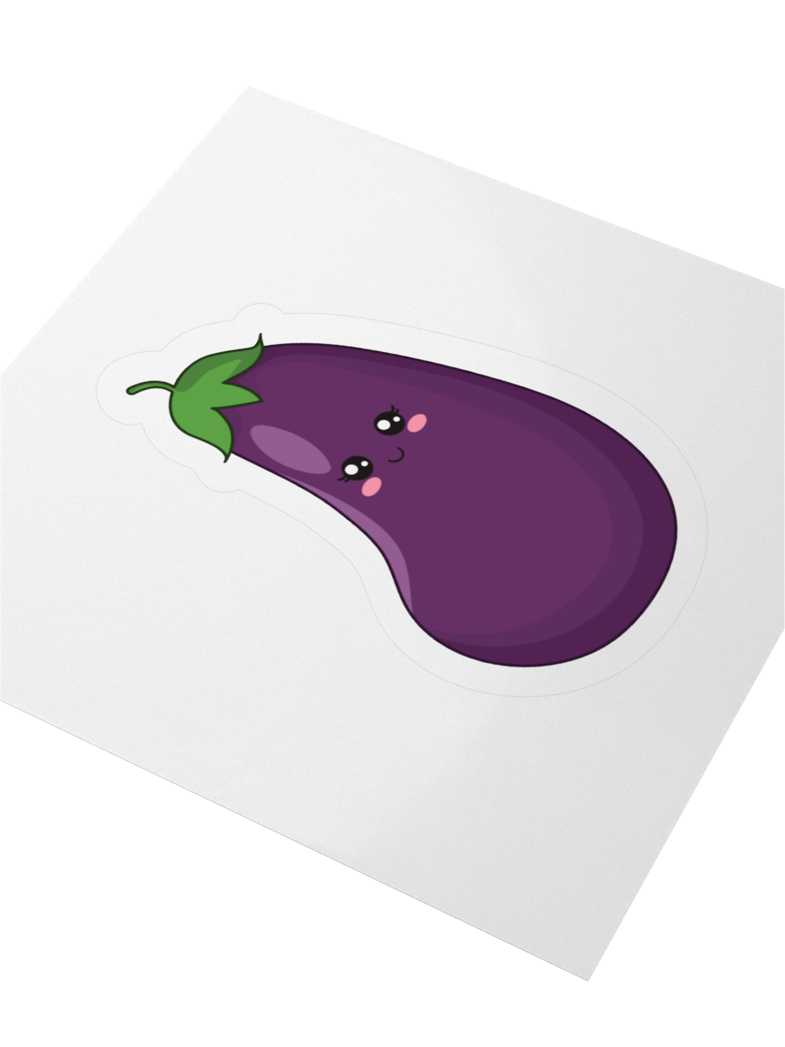 Aubrey the Aubergine™ Kiss Cut Sticker product image (6)