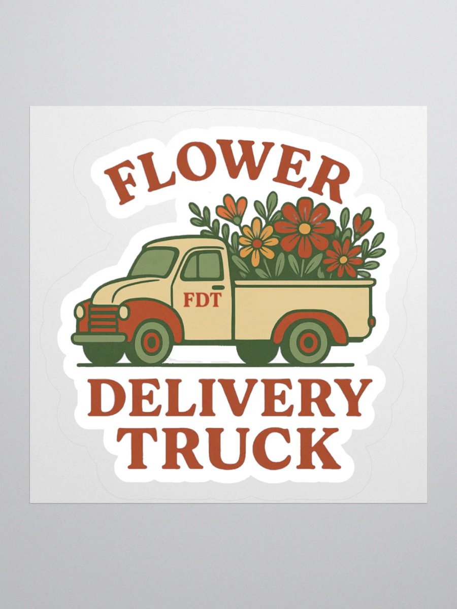 FDT Flower Delivery Truck Sticker product image (3)