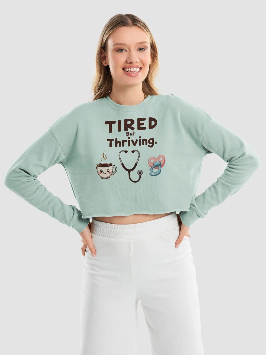 Thriving in Comfort Crop Sweatshirt product image (18)