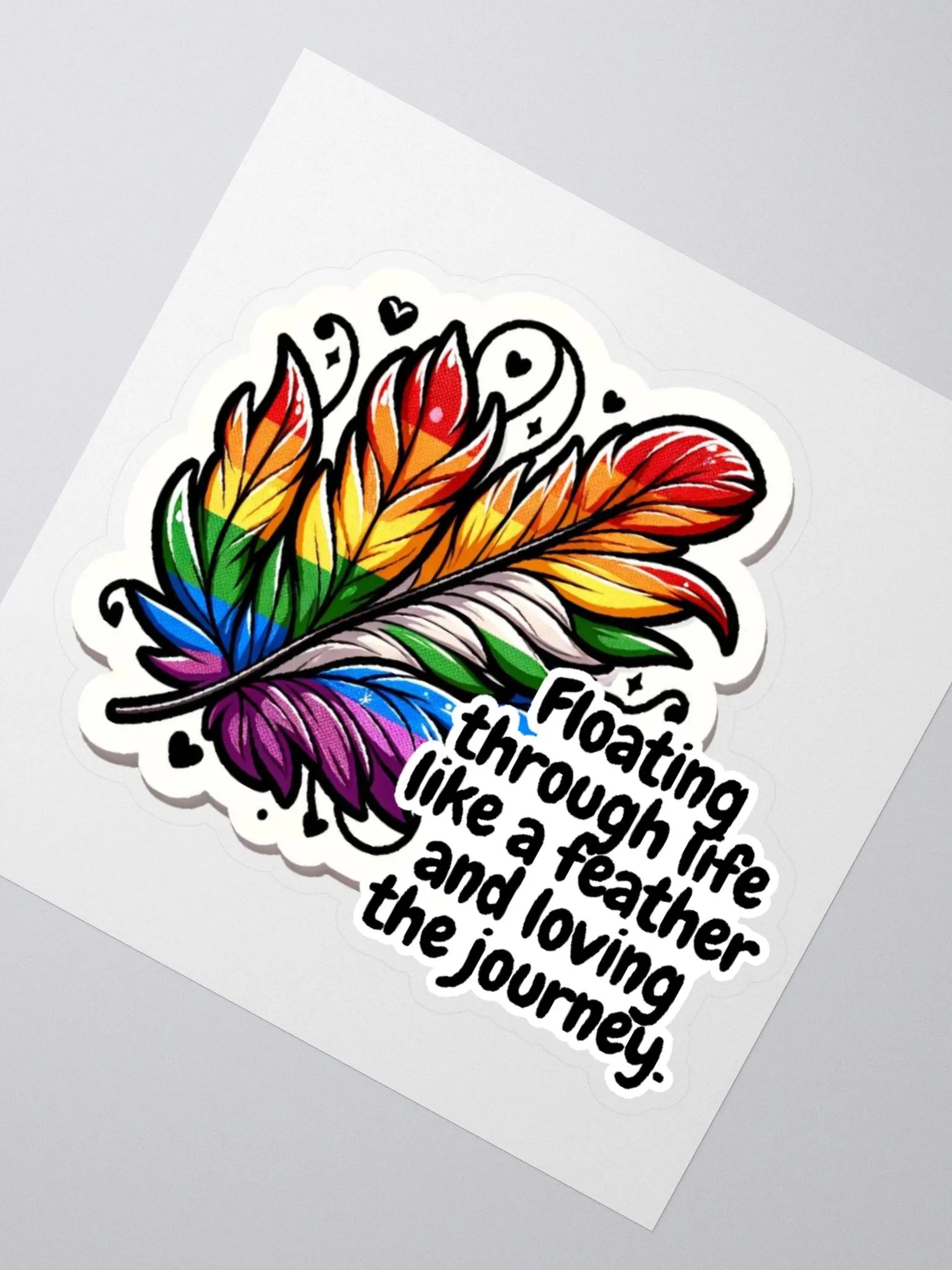 Floating Through Life Like-Sticker-Happy Sticker-Jolly Sticker product image (4)