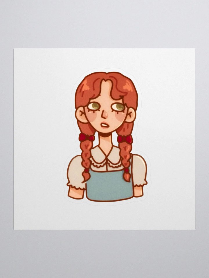Garden Colours: Braided Belle Kiss Cut Sticker product image (1)