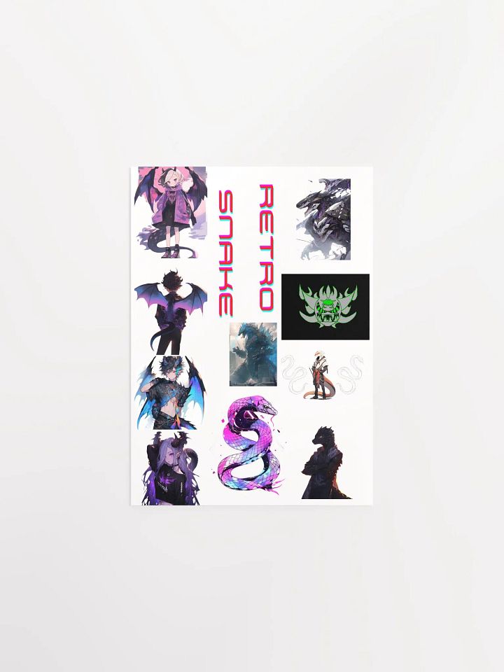 retro snake poster product image (1)