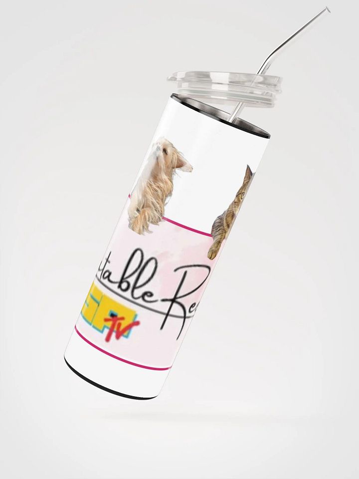 Furry Co-Hosts Logo Stainless Steel Tumbler with Straw product image (3)