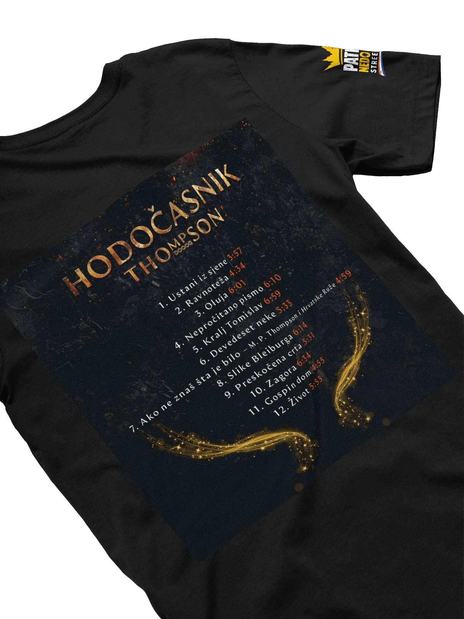Crowned Distressed Logo T-Shirt Thompson Hodočasnik product image (8)