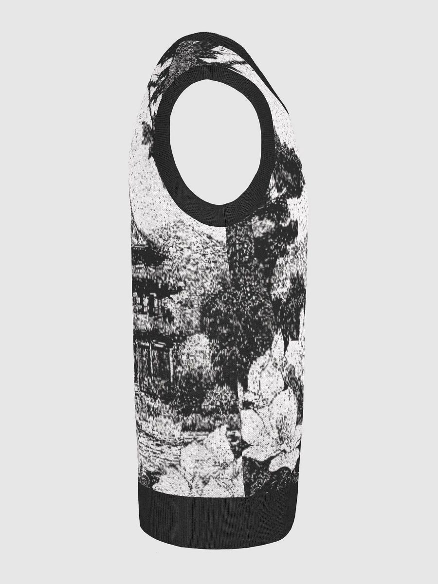 Tranquil Landscape Knit V-Neck Vest product image (5)